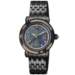 Gevril Marsala Tortoise Diamond Mother of Pearl Dial Ladies Watch 9852b