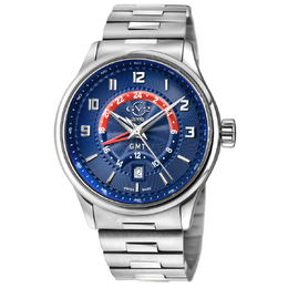 Gevril Giromondo Quartz Blue Dial Mens Watch GV2