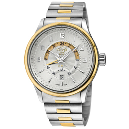 Gevril Giromondo Quartz Silver Dial Mens Watch 42307B