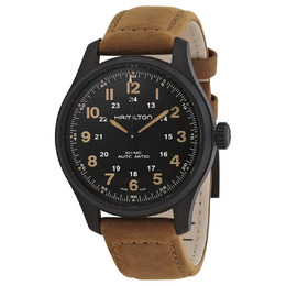 Hamilton Khaki Field Automatic Black Dial Mens Watch h70665533