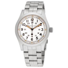 Hamilton Field Hand Wind White Dial Mens Watch h69529113