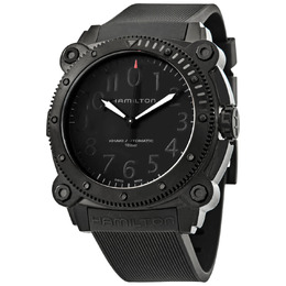 Hamilton Khaki Navy Automatic Black Dial Mens Watch h78505332