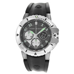 Pre-owned Harry Winston Project Chronograph Automatic Grey Dial Mens Watch z2 410-mca442