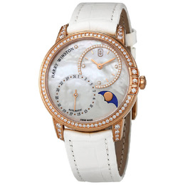 Harry Winston Midnight White Mother Of Pearl Dial Automatic Ladies Watch midamp36rr001
