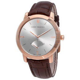 Harry Winston Midnight Retrograde Silver Dial Automatic Mens Watch midars42rr001