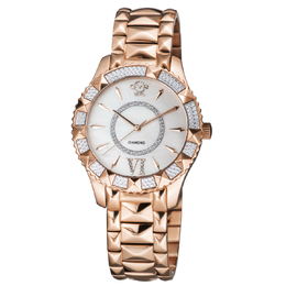 Gevril Venice Diamond Quartz White Dial Ladies Watch 11711-929