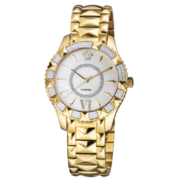 Gevril Venice Diamond Quartz White Dial Ladies Watch 11712-525