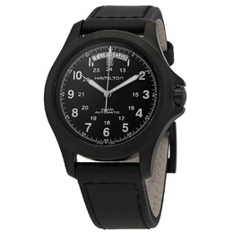Hamilton Khaki Field King Automatic Black Dial Mens Watch h64465733