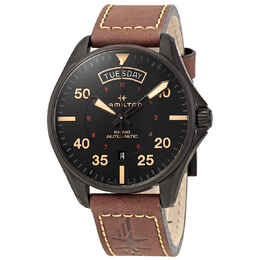 Hamilton Khaki Pilot Automatic Black Dial Mens Watch h64605531