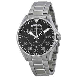 Hamilton Pilot Day Date Automatic Black Dial Mens Watch h64615135