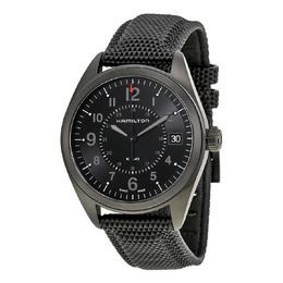 Hamilton Khaki Field Black Dial Black PVD Mens Watch h68401735