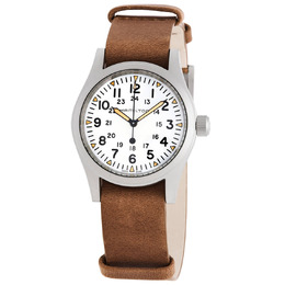 Hamilton Khaki Field Hand Wind White Dial Mens Watch h69439511