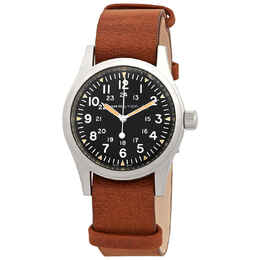 Hamilton Khaki Field Hand Wind Black Dial Mens Watch h69439531