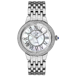 GV2 by Gevril Astor II Quartz Mother of Pearl Dial with Diamonds, Ladies Watch