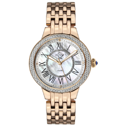 Gevril Astor II Quartz Mother of Pearl Dial Diamond Ladies Watch - Model 9141