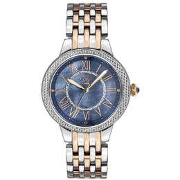 Gevril Astor II Quartz Mother of Pearl Dial Diamond Ladies Watch 9149