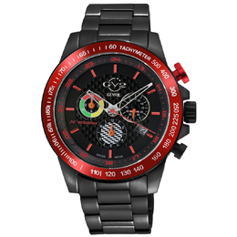 Gevril Scuderia Black Dial Mens Watch 9925b