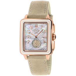 Gevril Bari Enamel Diamond Mother of Pearl Dial Ladies Watch 9262