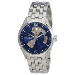 Hamilton Jazzmaster Automatic Open Heart Blue Dial Mens Watch h32705141