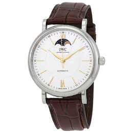 IWC Portofino Moon Phase Automatic Silver Dial Mens Watch iw459401