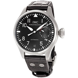 IWC Classic Pilot Big Steel Black Mens Watch iw500401