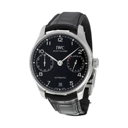 IWC Portugieser Automatic Black Dial Mens Watch iw500703
