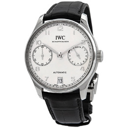 IWC Portugieser Automatic Silver Dial Mens Watch iw500712