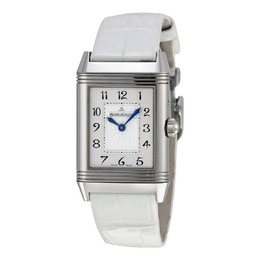 Jaeger LeCoultre Reverso Duetto Duo White Leather Ladies Watch q2698420