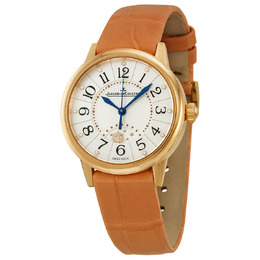 Jaeger LeCoultre Rendez-vous Night & Day Mother of Pearl Dial Gold Leather Ladies Watch q3462590