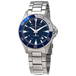 Hamilton Khaki Navy Scuba Automatic Blue Dial Mens Watch h82345141