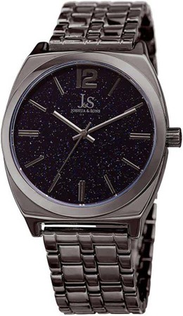 Joshua & Sons Mens Grey Blue Sandstone Dial Watch jx122gn