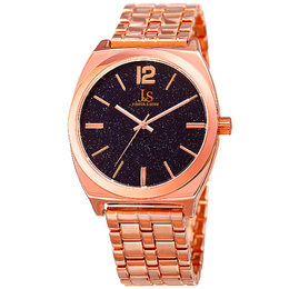 Joshua & Sons Quartz Navy Blue Sandstone Dial Mens Watch JX122RG
