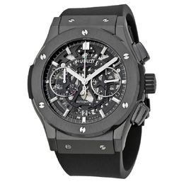 Hublot Classic Fusion Aerofusion Chronograph Automatic Black Magic Skeleton Dial Mens Watch 525.cm.0170.rx