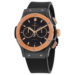 Hublot Classic Fusion Chronograph Ceramic King Gold Automatic Black Dial Mens Watch 541.co.1181.rx
