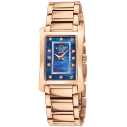Gevril Luino Diamond Blue Dial Ladies Watch 14605b
