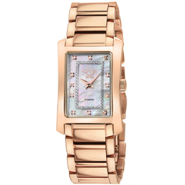 Gevril Luino Diamond Mother of Pearl Dial Ladies Watch 14604b