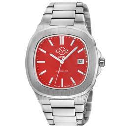 Gevril Potente Men's Watch Red Dial 40mm Stainless Steel Automatic GV2