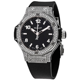 Hublot Big Bang Black Dial Black Rubber Ladies Watch 361.sx.1270.rx.1704