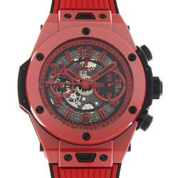 Hublot Big Bang Unico Limited Edition Red Magic Chronograph Automatic Matte Red Skeletal Dial Mens Watch 411.cf.8513.rx