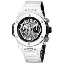 Hublot Big Bang Unico Automatic Mens White Ceramic Watch 411.hx.1170.hx