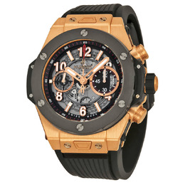Hublot Big Bang Unico King Gold Ceramic Skeletal Dial Mens Watch 411.om.1180.rx