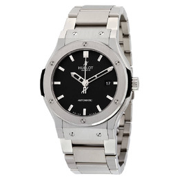 Hublot Classic Fusion Black Dial Titanium Automatic Mens Watch 542.nx.1170.nx