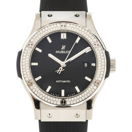 Hublot Classic Fusion Automatic Diamond Black Dial Mens Watch 542.nx.1171.rx.1104