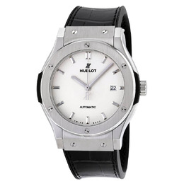 Hublot Classic Fusion Automatic Opaline Dial Titanium Mens Watch 542.nx.2611.lr