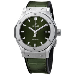 Hublot Classic Fusion Automatic Green Dial Mens Watch 542.nx.8970.lr