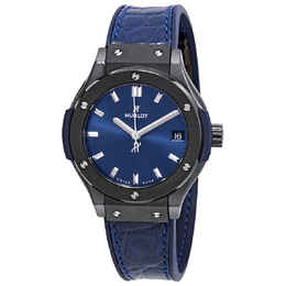 Hublot Classic Fusion Blue Dial Ladies Watch 581.cm.7170.lr