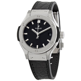 Hublot Classic Fusion Quartz Black Dial Ladies Watch 581NX1171LR 581.nx.1171.lr