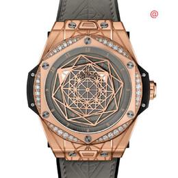 Hublot Big Bang One Click Sang Bleu Automatic Diamond Grey Dial Mens Watch 465.os.7048.vr.1204.mxm20