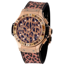 Hublot Big Bang Leopard Chronograph Automatic Diamond Ladies Watch 341.px.7610.nr.1976