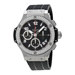 Hublot Big Bang Black Dial Black Rubber Mens Watch 341.sx.130.rx.114